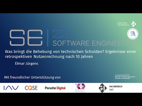 Was bringt die Behebung von technischen Schulden? - Elmar Jürgens