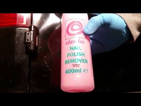 Part of a video titled How To Remove Superglue From Car Paint - YouTube