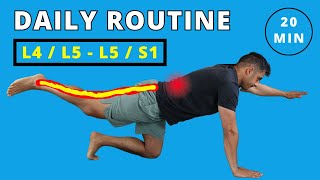 Best exercise routine for disc bulges, disc herniation, and sciatica pain relief