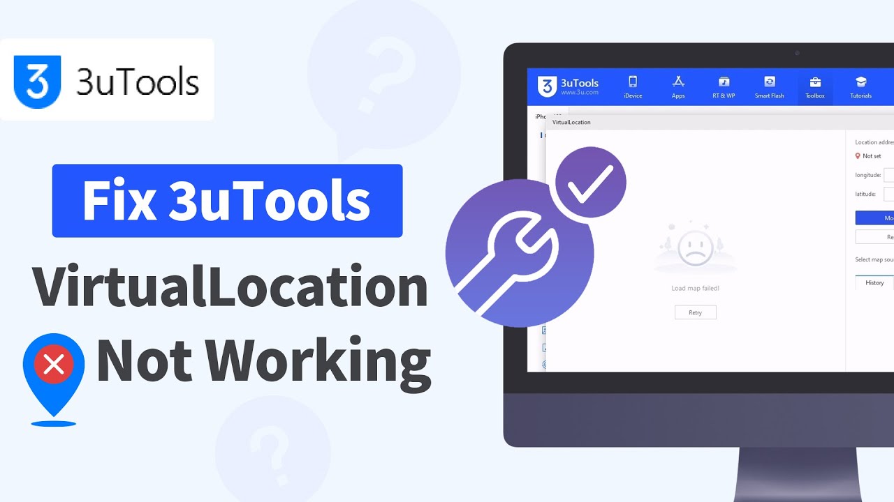 how to fix 3utools virtuallocation not working