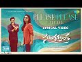 Please Please Ma Am Lyrical Sundarakanda Nara Rohith Venkatesh Nimmalapudi Leon James