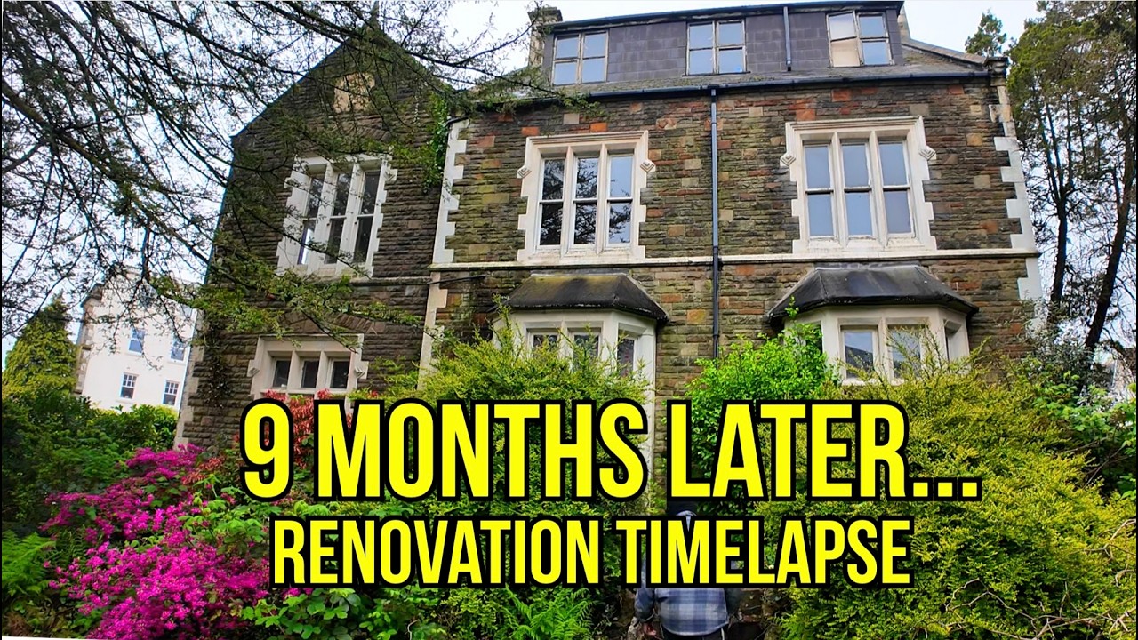 We Bought a Derelict Victorian Villa 🏚️ 9 months of renovations in 40 mins TIMELAPSE
