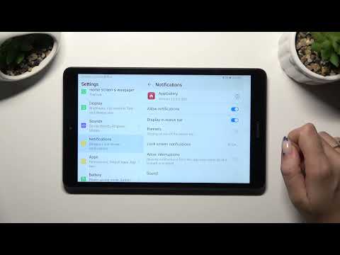 How to Turn On / Off App Notifications on Huawei MediaPad M5 lite? Manage App Alerts!