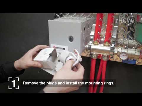 Installing actuators or zone valves.