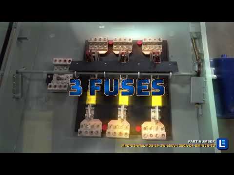 Fused Disconnect Switch, 1200 Amp, 600V 3PH AC, 3-Pole 3-Wire