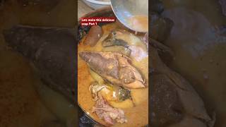 Groundnut soup,full recipe part 1 #soup #groundnutsoup #discovermyafrica #shorts