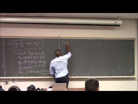 Math 195 Lecture 11 - Lines: their equations, properties, and graphs
