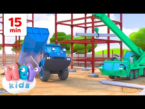 Der Baustellen lied und Mehr! | Fahrzeuglied für Kinder | HeyKids Deutsch Kinderlieder