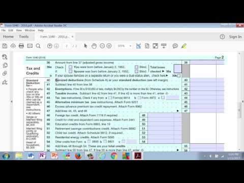 A Video Introduction to the Form 1040 – Taxes and You – a common sense ...