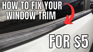 How To Restore Window Plastic Trim On Your Truck | Budget DIY