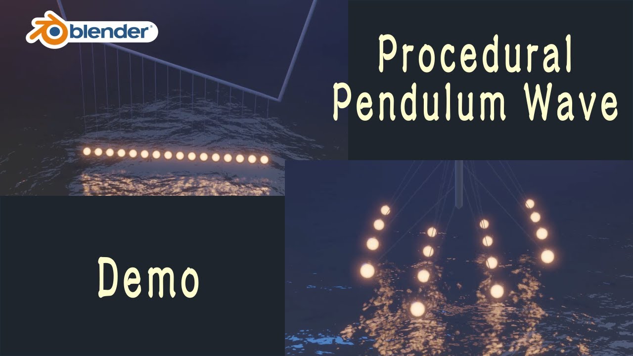 [Demo] Pendulum wave using animation nodes - outdated