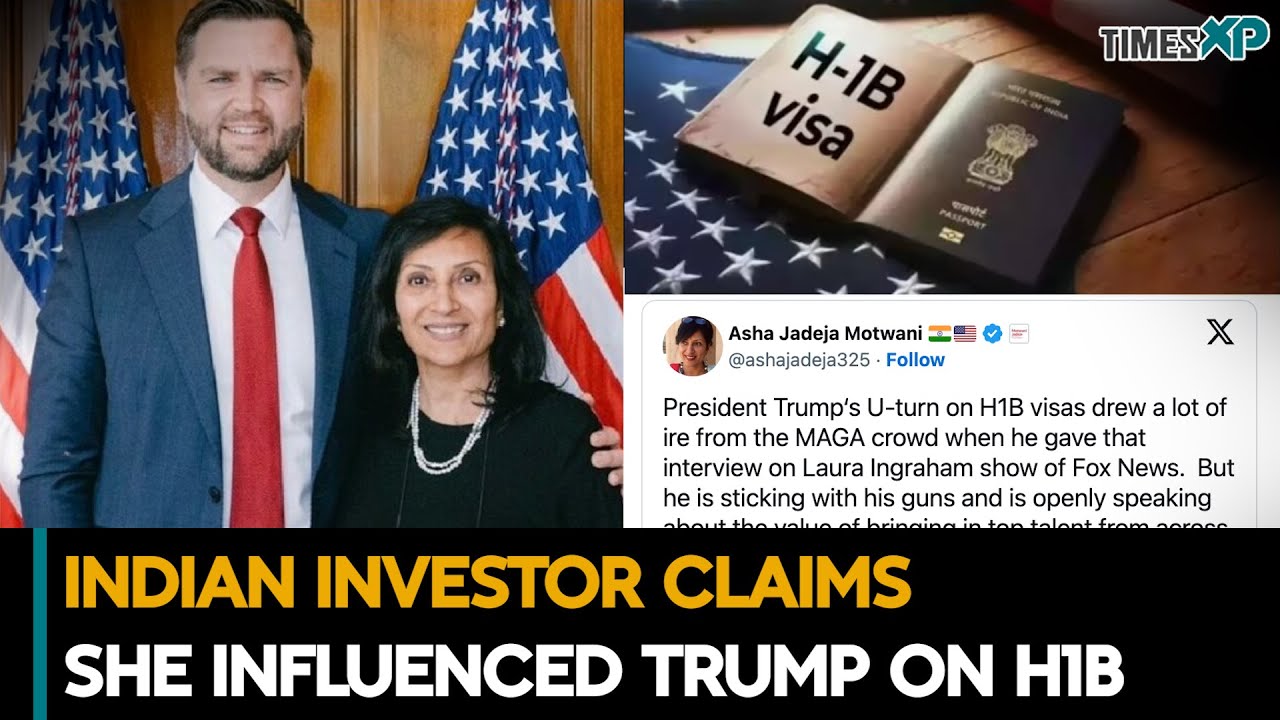 Indian Investor Claims She Influenced Trump on H-1B| Indians In The U.S.