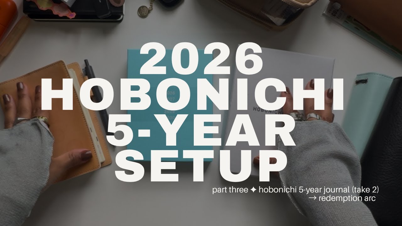 ✦ part three: my 2026 hobonichi 5-year journal setup | redemption arc | fortheplannergirls