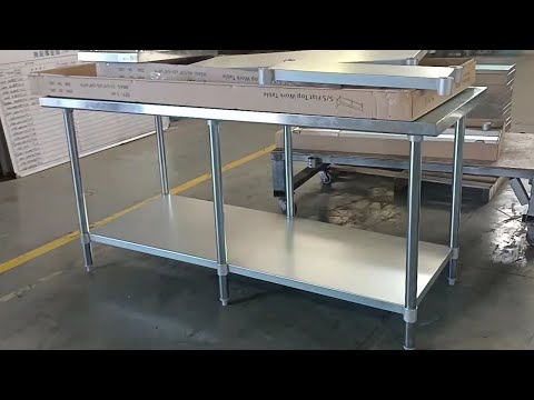 Stainless steel powder coated ss kitchen work table, for hot...