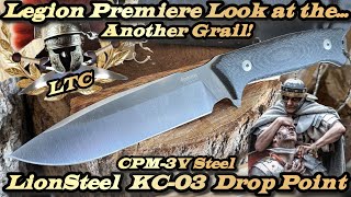 Legion Premiere Look at the Lionsteel KC-03 Drop Point in CPM-3V Steel