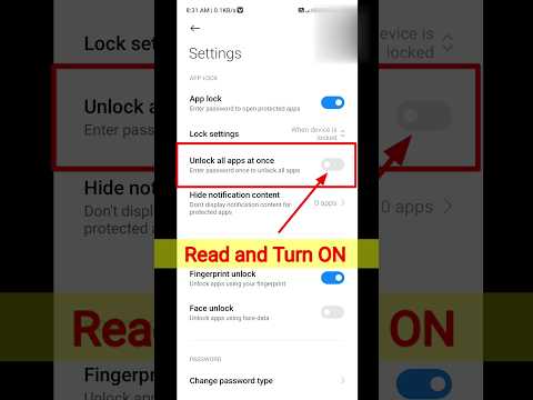 App Lock Settings | How to App Lock Settings | #shorts #applock