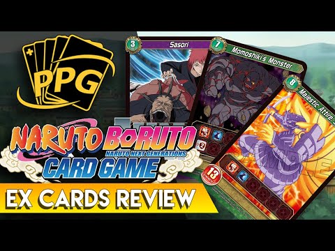 EX CARDS REVIEW! Naruto Boruto Card Game - Chrono Clash System