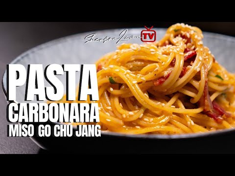 PASTA CARBONARA MISO GOCHUJANG | SHERSON LIAN