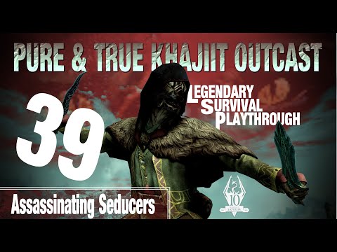 Pure & True Khajiit Outcast Build (39) Assassinating Seducers - Skyrim AE Legendary Survival