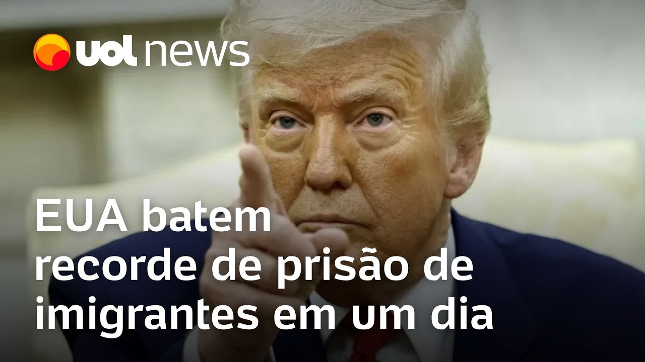 EUA prendem mais de 2.200 imigrantes após Trump estabelecer meta; país tem recorde em um dia