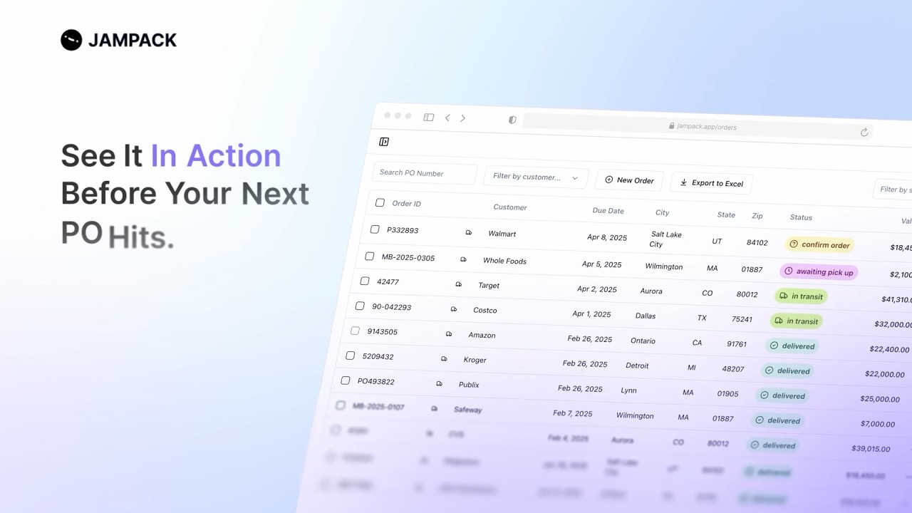 Video for Jampack AI: Wholesale Automation for CPG Brands