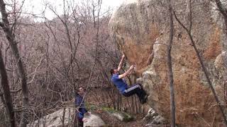 Video thumbnail de Problem 61 (Aigle), 6a. Targasonne