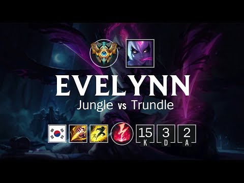 Evelynn Jungle vs Trundle - KR Challenger Patch 8.10