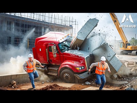 Dangerous Idiots Fastest Truck & Heavy Equipment Fails | Extreme Oversized Truck Transport #65