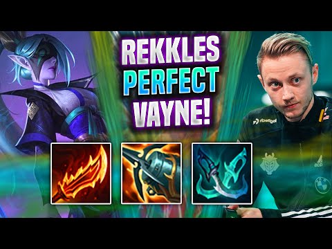 REKKLES PERFECT GAME WITH VAYNE! - KC Rekkles Plays Vayne ADC vs Caitlyn! | Preseason 2022