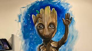 Groot - mural art