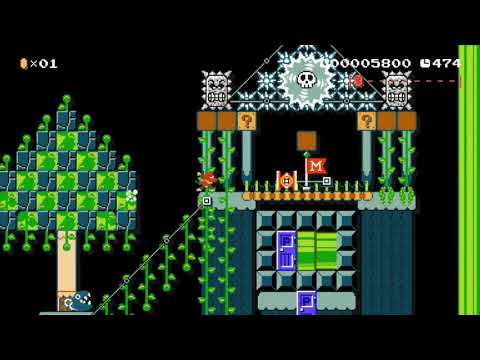 Super Mario Maker :- DK:Darkness Falls On The Jungle (World Record)
