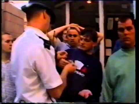 England vs Scotland hooligans fighting in London