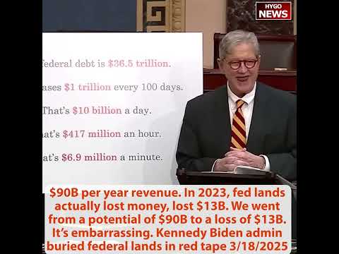 Sen. Kennedy: Federal Lands Could Generate $90B/Year but Lost $13B -- 'It's Embarrassing'; Biden 'Buried Our Lands in Red Tape'