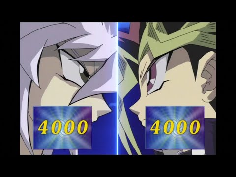 Yugi vs Bakura!! The first Battle City finals duel!! The millennium ring vs the millennium puzzle!