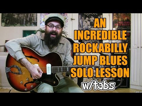 An Incredible Rockabilly/Jump Blues Solo Lesson w/tabs