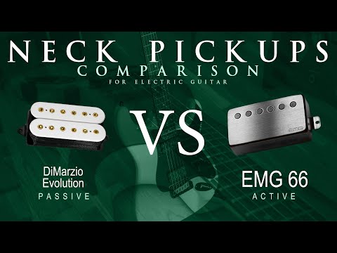 DiMarzio EVOLUTION vs EMG 66 - Neck Guitar Pickup Comparison Tone Demo