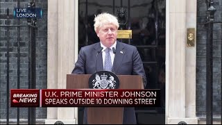 Full speech: Boris Johnson resigns as Prime Minister