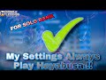 My Settings I Always Play Hayabusa And Copy Settings Kairi ️ MLBB
