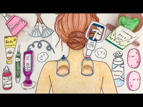 [🚀paper ASMR] Relaxing Back Massage Tutorial + Deep Care | paper pepper