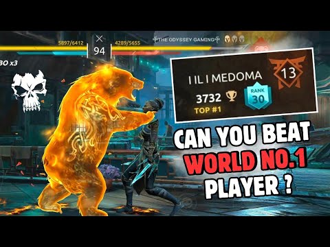 I Faced the world Rank #1 Player 😮🔥Full intense Match | Medoma Vs Odyssey | Shadow Fight 4 Arena