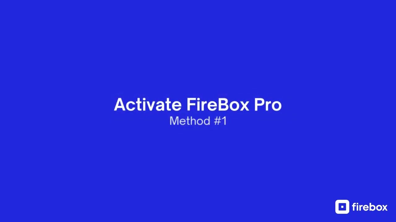 Install FireBox Pro & Activate License - WordPress Popup Plugin