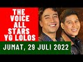 PESERTA YANG LOLOS MALAM INI THE VOICE ALL STAR JUMAT 29 JULI 2022