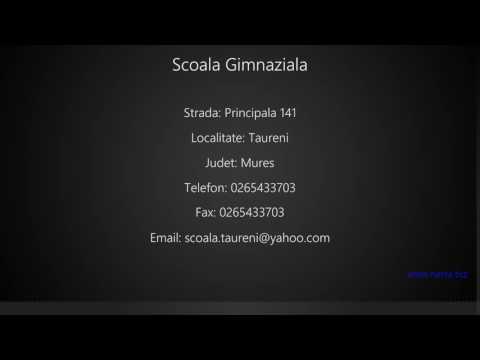 Scoala Gimnaziala Taureni