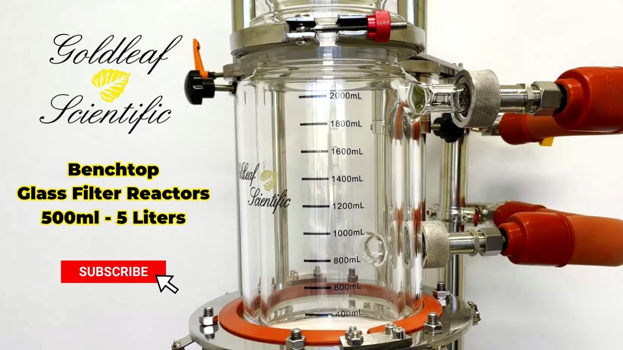 Goldleaf Glass Filter Reactor - Filtration, Crystallization, and More