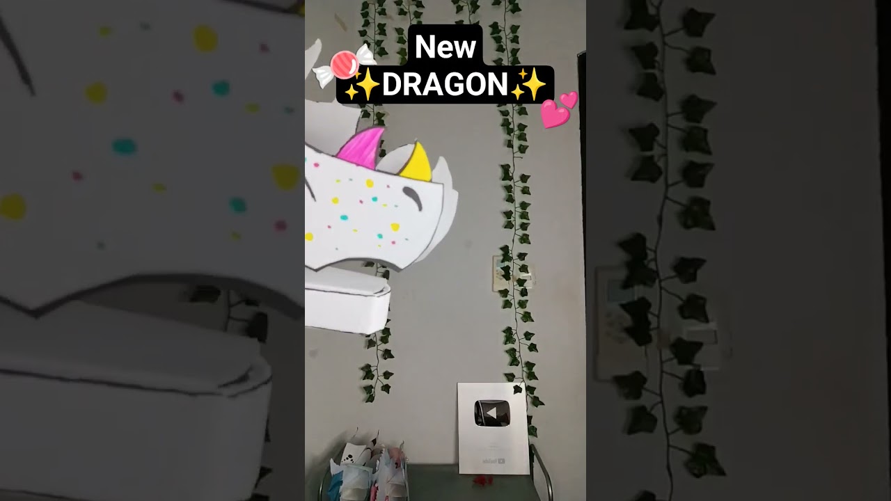 Meet Bon bon our new main!!🍭💕✨ #paperdragon #dragonpuppet #paper