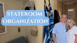 Carnival Cruise Cabin Setup & Organization Tips | Cruise Room Unpacking + CPAP Setup Ideas