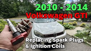 DIY 2010 2011 2012 2013 2014 Volkswagen GTI Replacing Spark Plugs & Ignition Coils