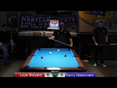 Loye Bolyard Vs Danny Mastermaker - Md 9 Ball Championship