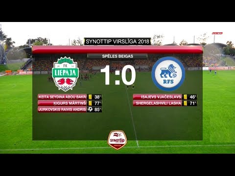 FK Liepāja/Mogo - RFS 1:0 labākie momenti (15. sep.)
