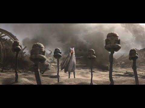 Ahsoka and Rex Bury Fallen Clones STAR WARS THE CLONE WARS!